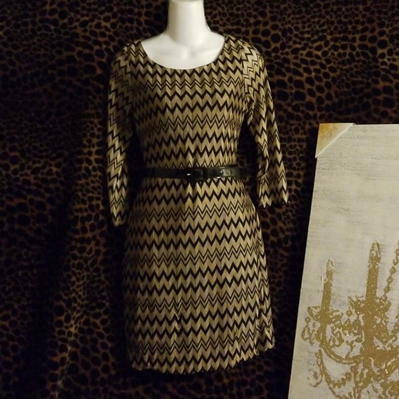 💚Gold and Black dress - Picture 2 of 8